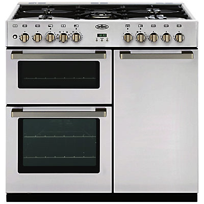 Belling DB4 Deluxe 90DFT MF Dual Fuel Range Cooker, White